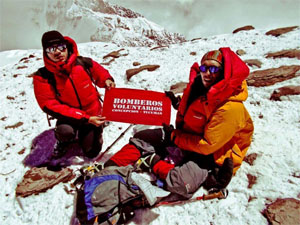 Bomberos de Tucumán hicieron Cumbre en el Aconcagua