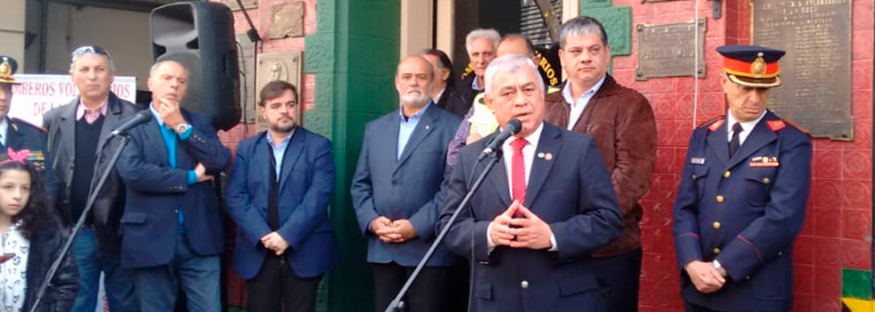 Acto en la Boca por el Día Nacional del Bombero Voluntario