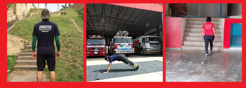 Bomberos de Argentina en Corremos Por la Vida