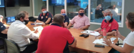 Reunión junto a la Dirección de Bomberos