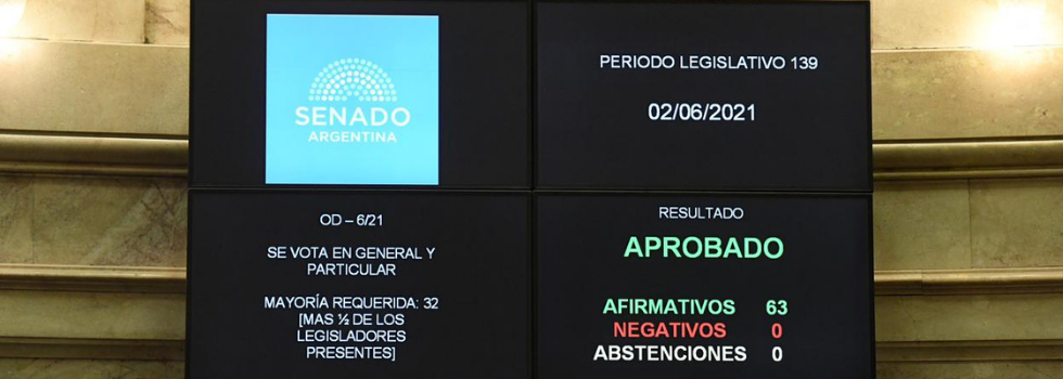 Por Unanimidad el Senado aprobó la Ley de Fortalecimiento del SNBV