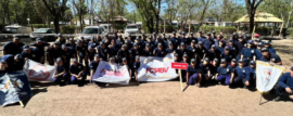 Desfile de cierre del Encuentro Nacional de Cadetes