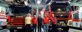 Carlos Alfonso visitó la Asociación de Bomberos Voluntarios de San Francisco